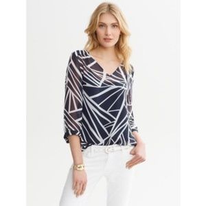 Banana Republic Sheer Blouse w/Cami